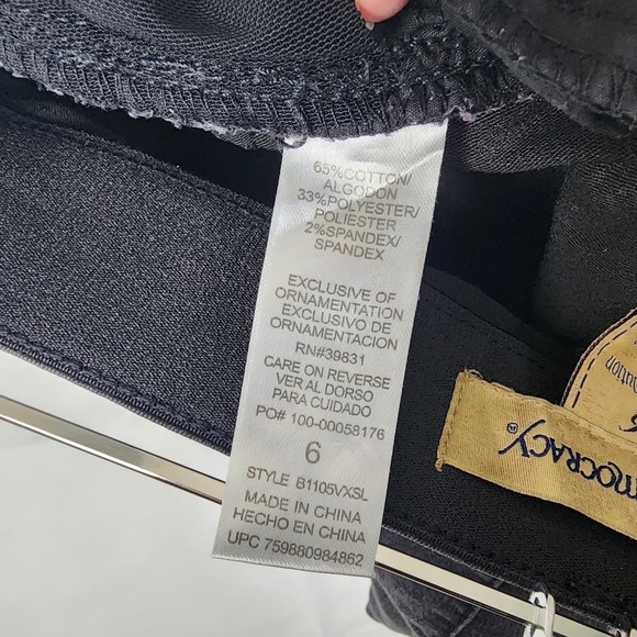 Democracy "Ab"solution Black Skinny Jeans SIZE 6 - Picture 7 of 7